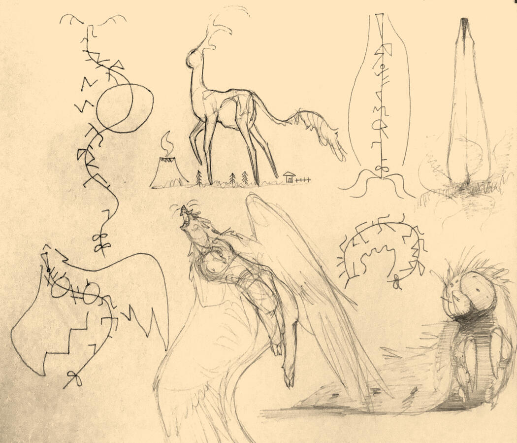 Cervapartus, Araneamort, Aviventus, Pestilumbra