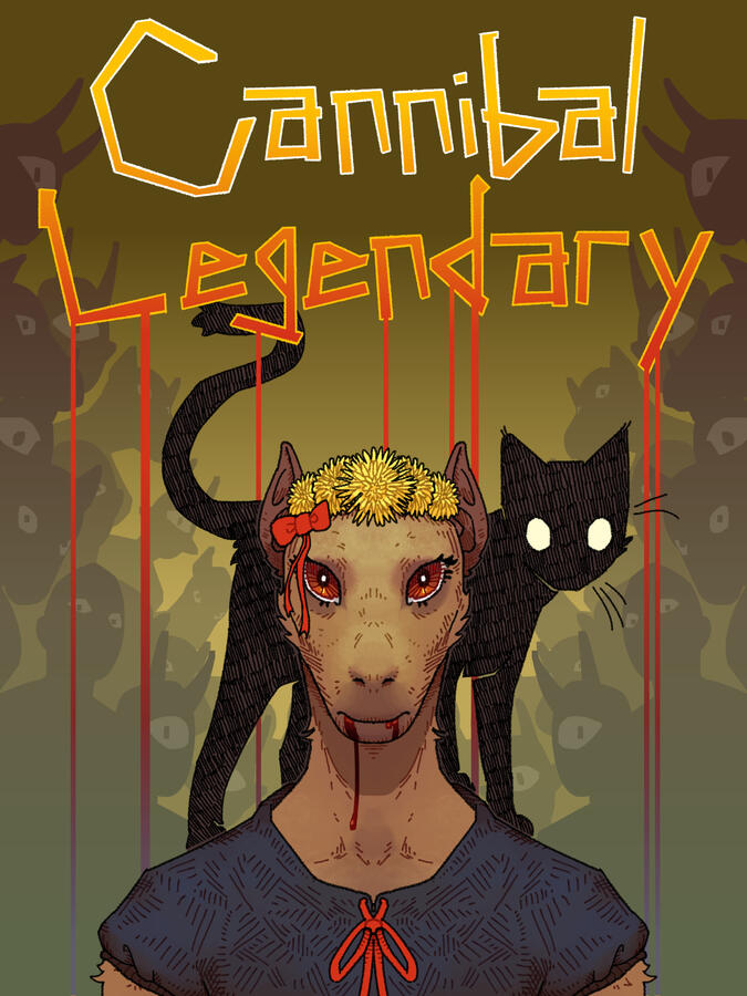 Ery and her cat Fèlî (NaNoWriMo Cover)